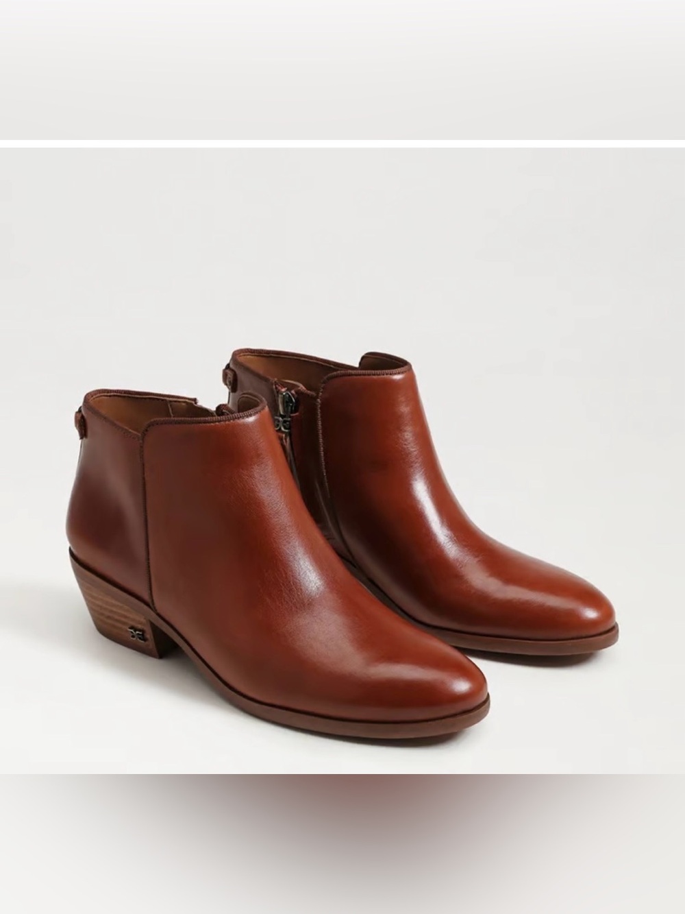 Sam Edelman Petty Ankle Bootie Warm Chestnut size 6.5 new/with box